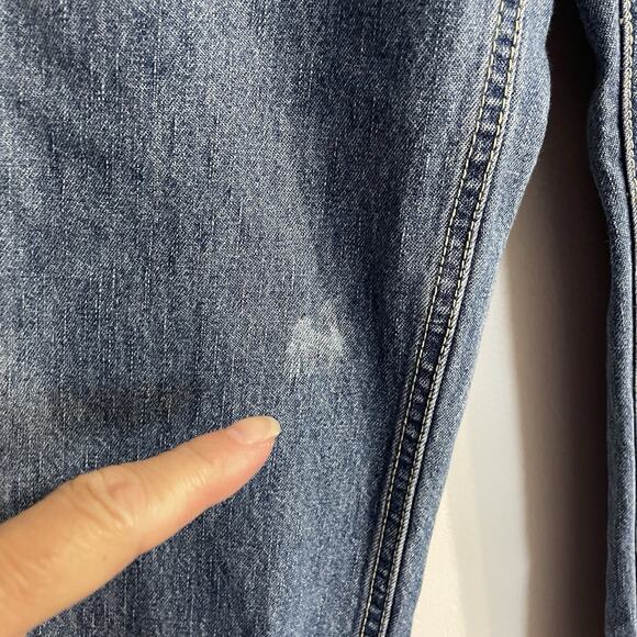 PHD Paul Harris Jeans Sz 14 Blue Vintage 80s Denim Midrise Capri Ribbon Trim - Picture 3 of 9